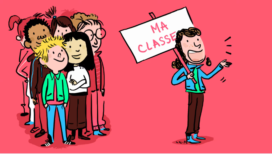Illustration de la fonction de délégué de classe