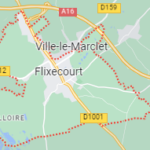 Carte Google Maps présentant la localisation de Flixecourt